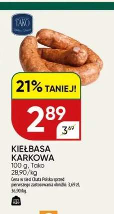 Kiełbasa karkowa Tako