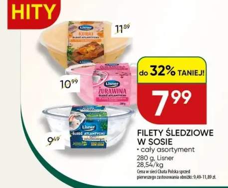 Filety śledziowe w sosie Lisner