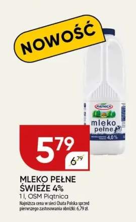 Mleko pełne świeże 4% OSM Piątnica