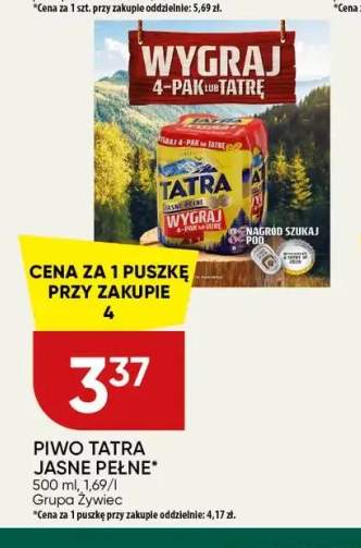 Piwo Tatra Jasne Pełne