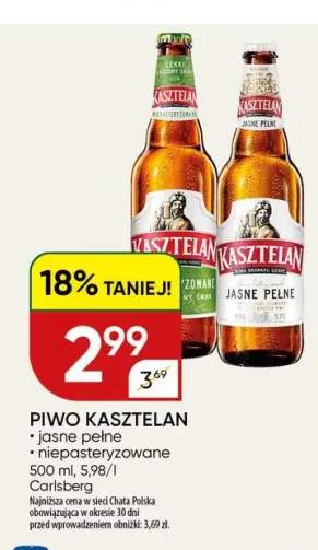 Piwo Kasztelan Jasne Pełne +1 wariant