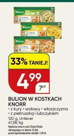 Bulion w kostkach z kury Knorr +3 warianty