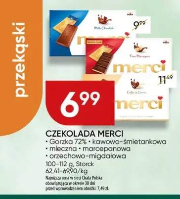 Czekolada Merci kawowo-śmietankowa +4 warianty