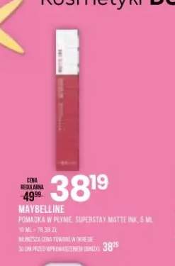 Pomadka w płynie Maybelline Superstay Matte Ink