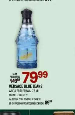 Woda toaletowa Versace Blue Jeans