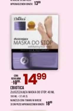 Złuszczająca maska do stóp L'biotica