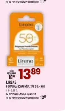 Pomadka ochronna SPF 50 Lirene