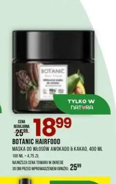 Maska do włosów Botanic Hairfood awokado & kakao