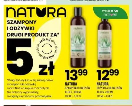 Szampon do włosów Natura aloes +1 wariant