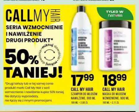 Szampon do włosów Call My Hair nawilżenie +1 wariant