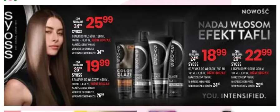 Toner do włosów Syoss +3 warianty