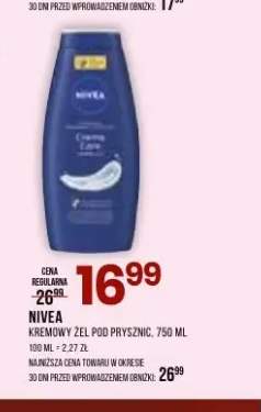 Kremowy żel pod prysznic Nivea
