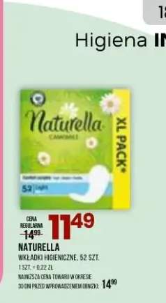 Wkładki higieniczne Naturella