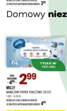 Nawilżany papier toaletowy Milly