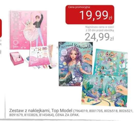 Zestaw z naklejkami Top Model