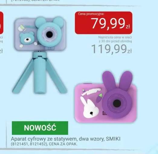 Aparat cyfrowy ze statywem Smiki