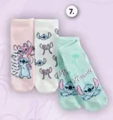 Krótkie skarpetki dziecięce Stitch 3-pak