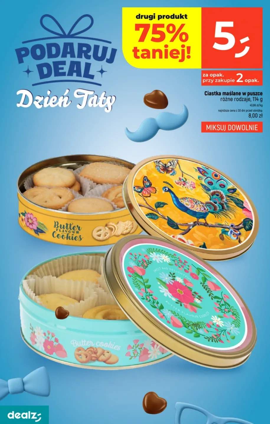 Ciastka maślane w puszce