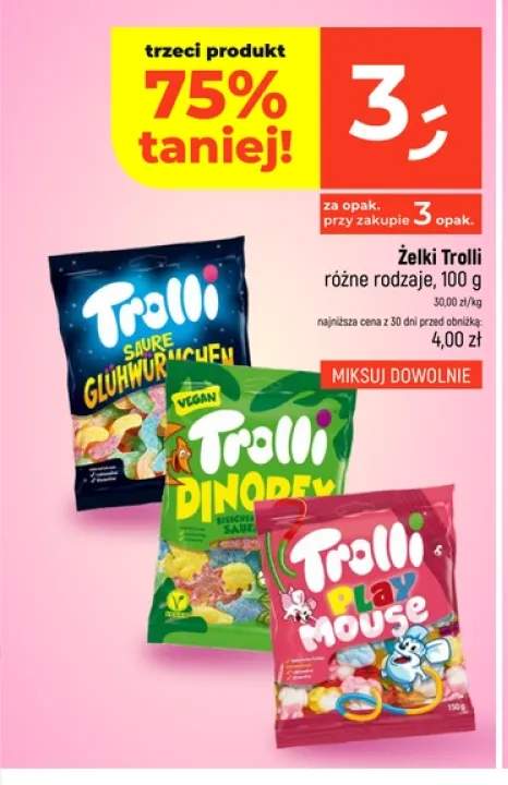 Żelki Trolli Saure Glühwürmchen +2 warianty