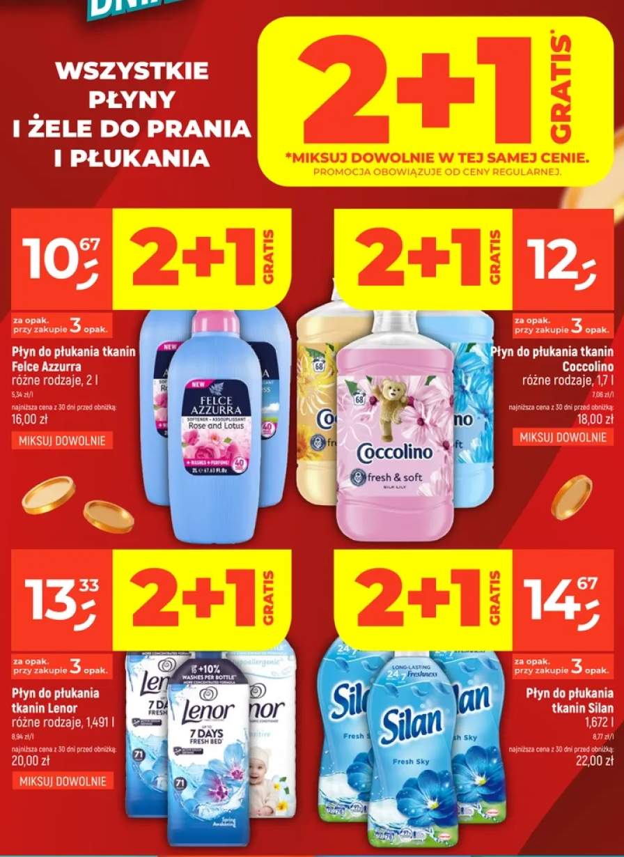 Płyny i żele do prania i płukania +12 wariantów