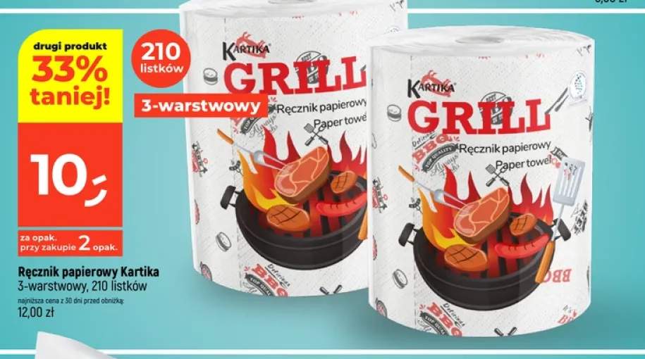 Ręcznik papierowy Kartika Grill 3-warstwowy