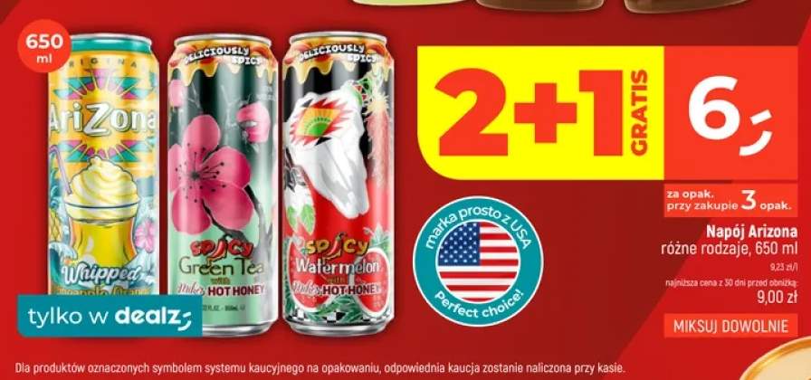 Napój AriZona Green Tea with Mike's Hot Honey +2 warianty