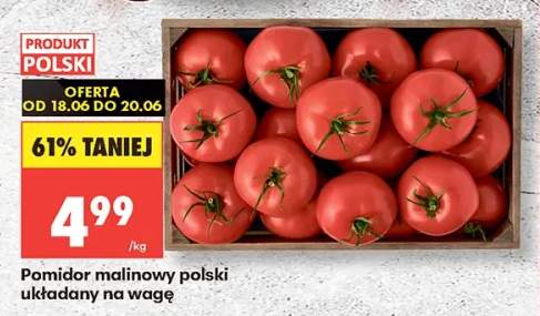 Pomidor malinowy polski układany na wagę