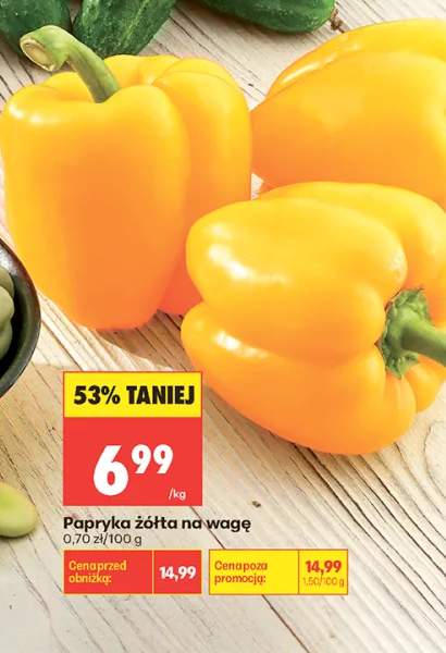 Papryka żółta na wagę