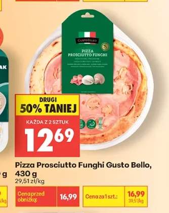Pizza Prosciutto Funghi Gusto Bello
