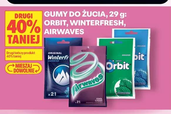 Gumy do żucia Orbit Spearmint +3 warianty