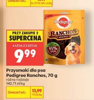 Przysmaki dla psa Pedigree Ranchos Originals z wołowiną +1 wariant