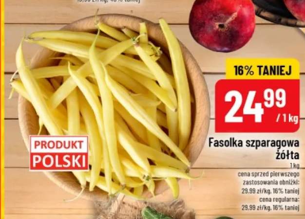Fasolka szparagowa żółta polska