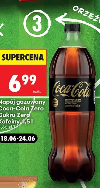 Napój gazowany Coca-Cola Zero Cukru Zero Kofeiny