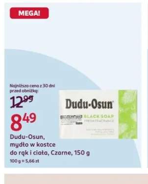 Mydło w kostce do rąk i ciała Dudu-Osun Czarne