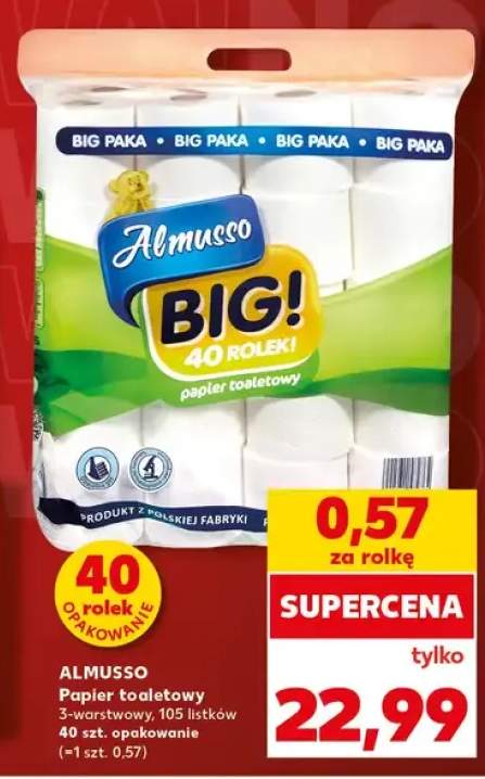Papier toaletowy Almusso BIG! 40-pak
