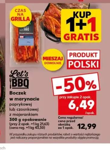 Boczek w marynacie paprykowej Let's BBQ +2 warianty