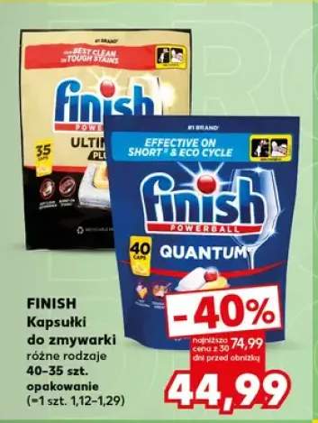 Kapsułki do zmywarki Finish Ultimate +1 wariant
