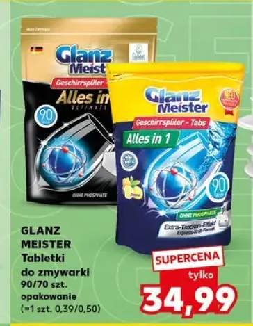 Tabletki do zmywarki Glanz Meister Alles in 1 +1 wariant