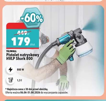 Pistolet natryskowy HVLP Shark 800 TILSWALL