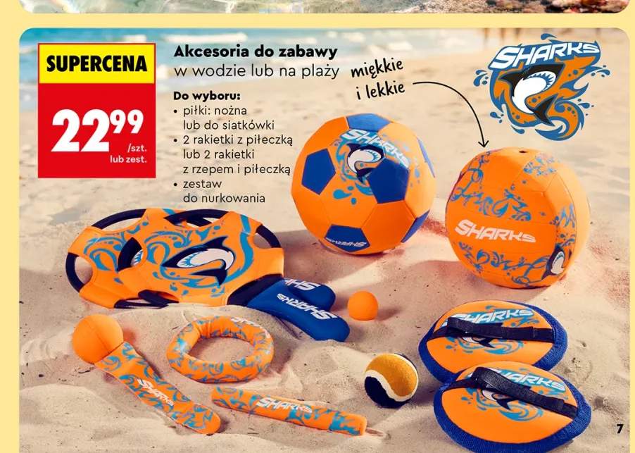 Akcesoria do zabawy Sharks piłka nożna +4 warianty