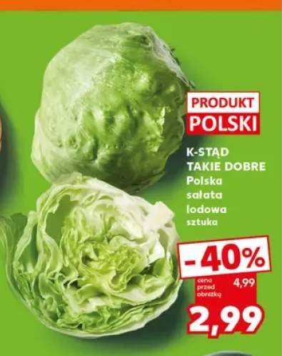 Sałata lodowa K-Stąd Takie Dobre polska