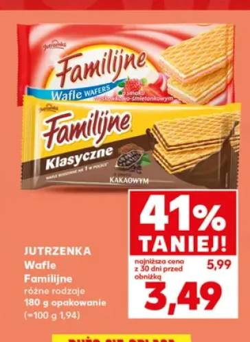 Wafle Familijne Jutrzenka Klasyczne kakaowe +1 wariant
