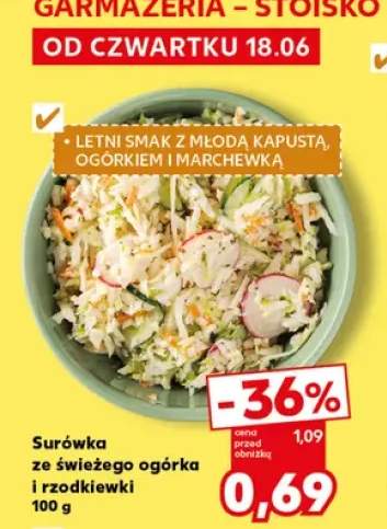 Surówka ze świeżego ogórka i rzodkiewki