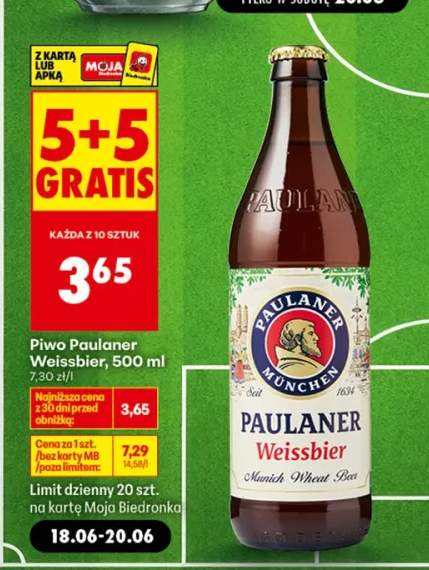 Piwo Paulaner Weissbier