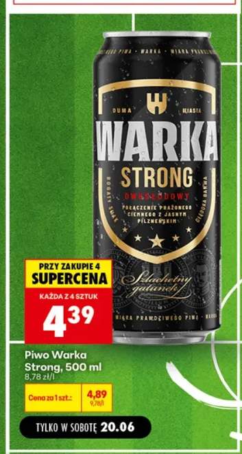 Piwo Warka Strong
