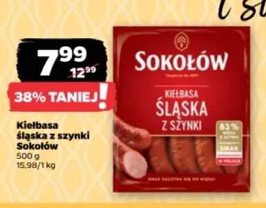 Kiełbasa Śląska z szynki Sokołów