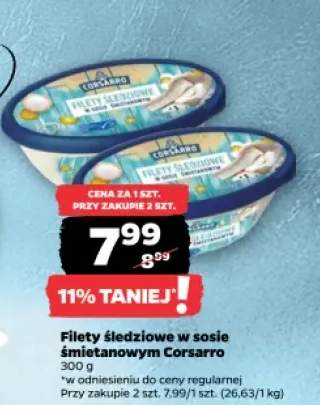 Filety śledziowe w sosie śmietankowym Corsarro
