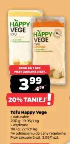 Tofu naturalne Happy Vege +1 wariant