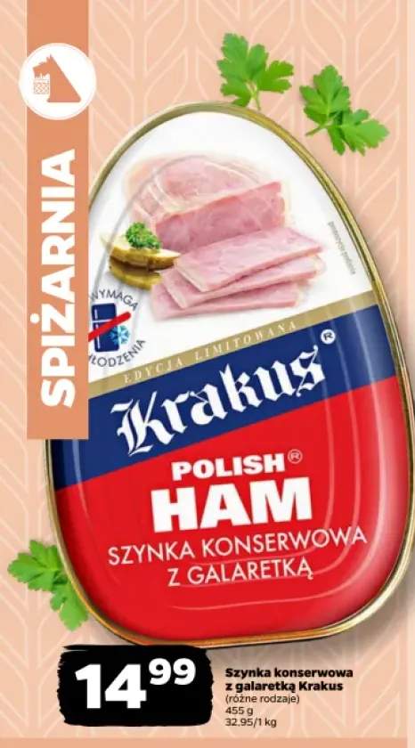 Szynka konserwowa z galaretką Krakus
