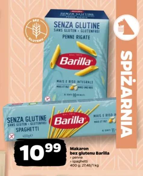 Makaron bezglutenowy spaghetti Barilla +1 wariant